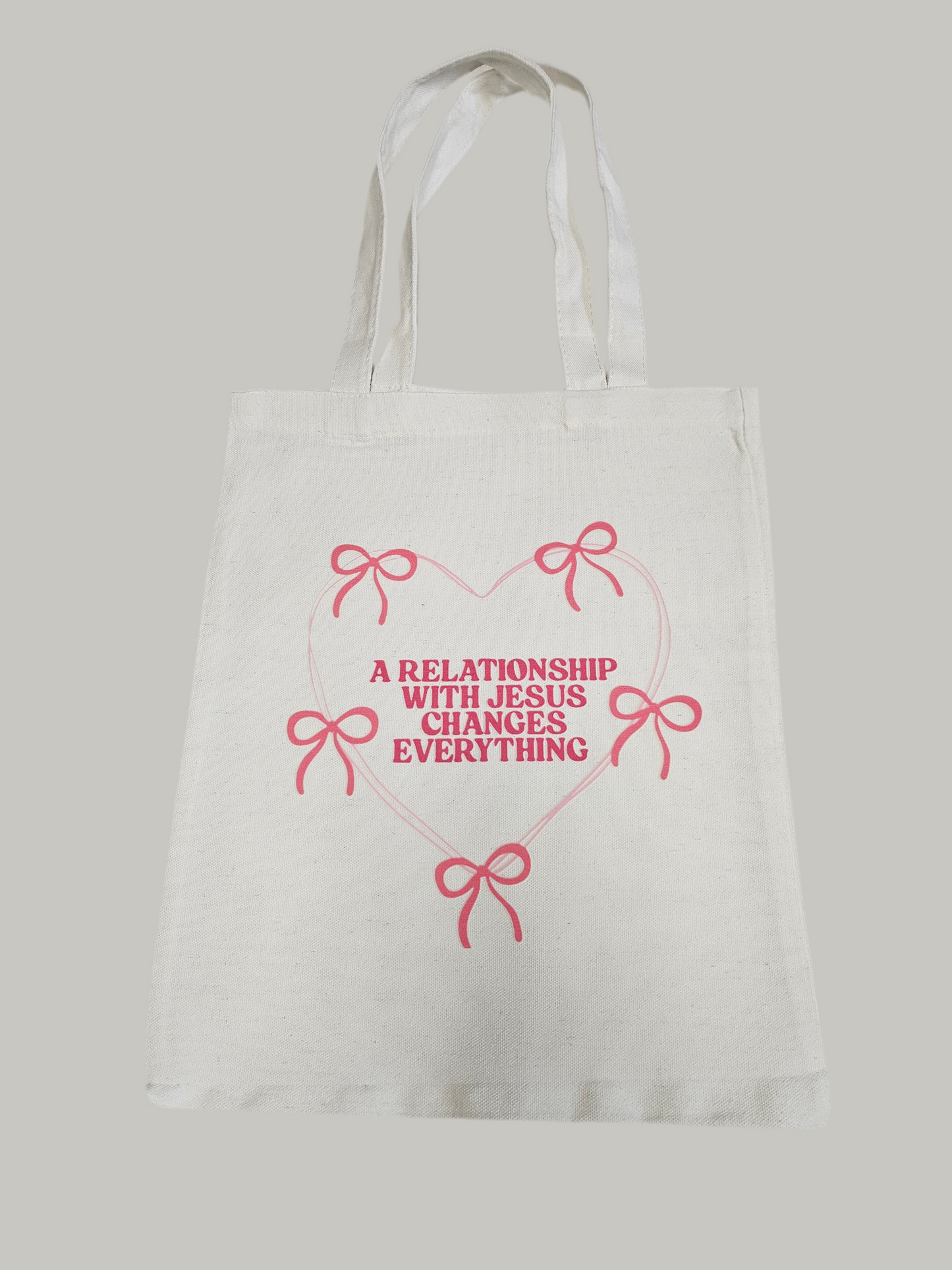 A Relationship With Jesus Tote Bag