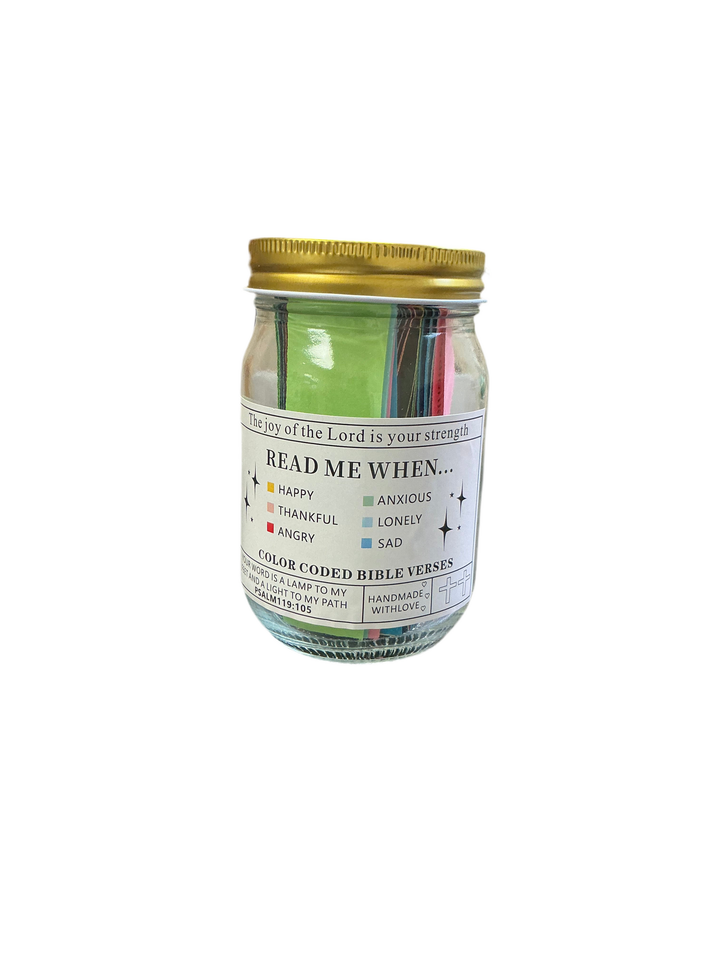 Color Coded Bible Verse Jar – "Read Me When..."