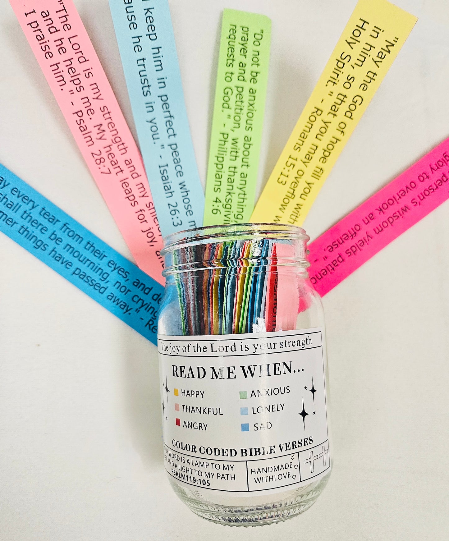 Color Coded Bible Verse Jar – "Read Me When..."