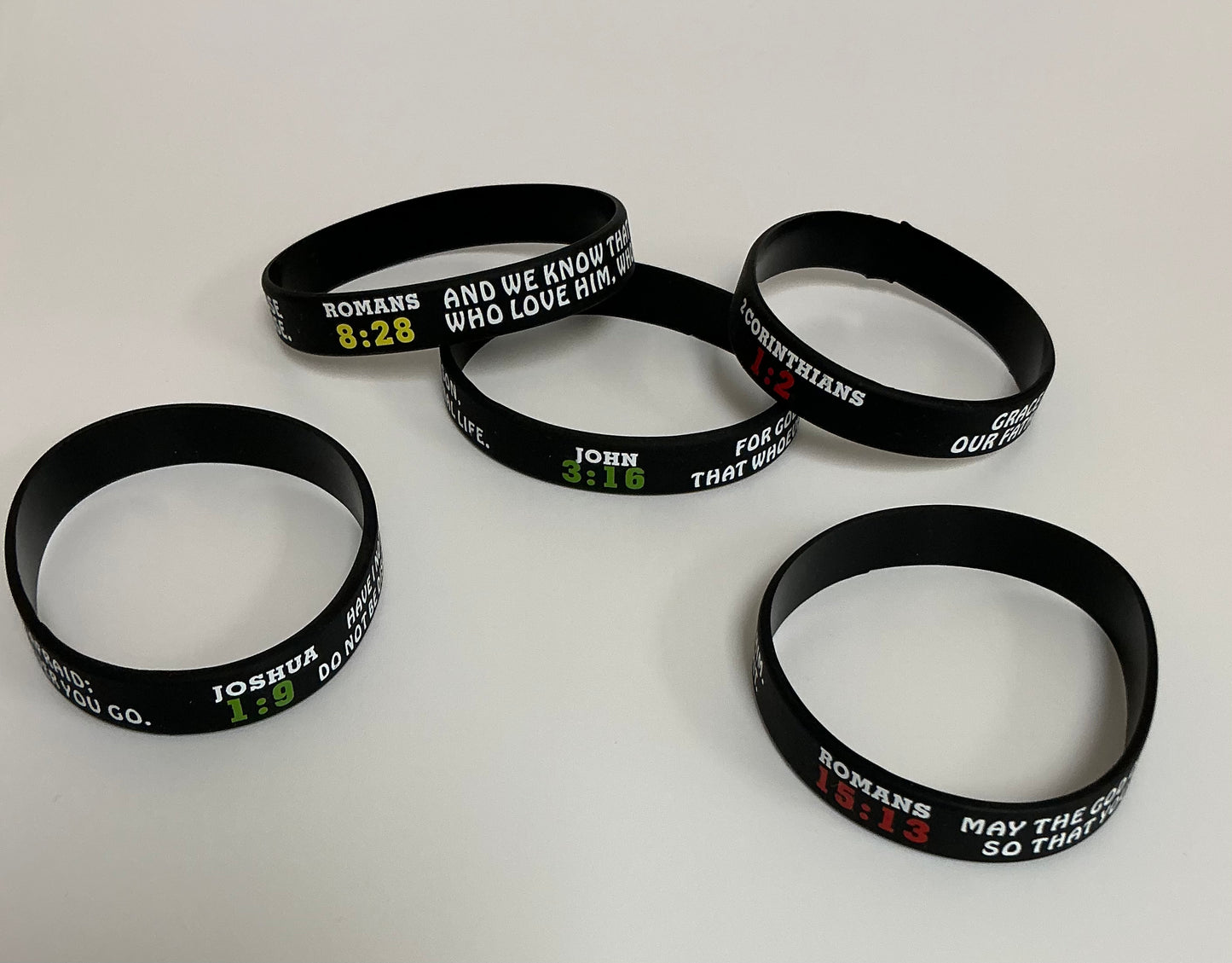 Mystery 5-Pack Bible Verse Bracelets